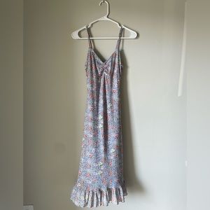 Blue Floral Maxi Dress